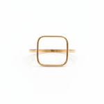 انگشتر مینیمال مربع هندسی