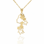 پلاک آویز طرح دختر پاییز