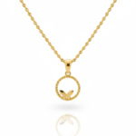 پلاک آویز دایره پروانه