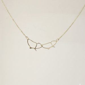 گردنبند طرح دو پروانه