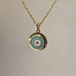 پلاک آویز خورشیدی میناکاری