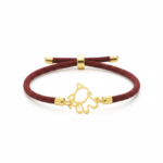 دستبند طرح گربه (ابریشمی)